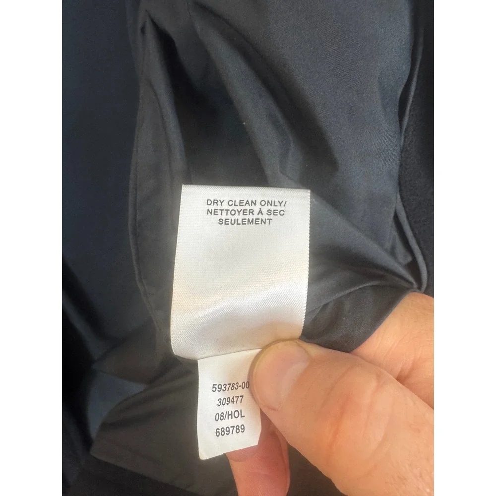 Banana Republic Mens Black Wool Cashmere Blend Full Zip Jacket 593783-00 Small